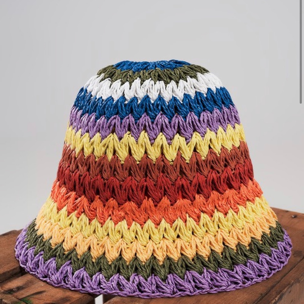 Straw Bucket hat